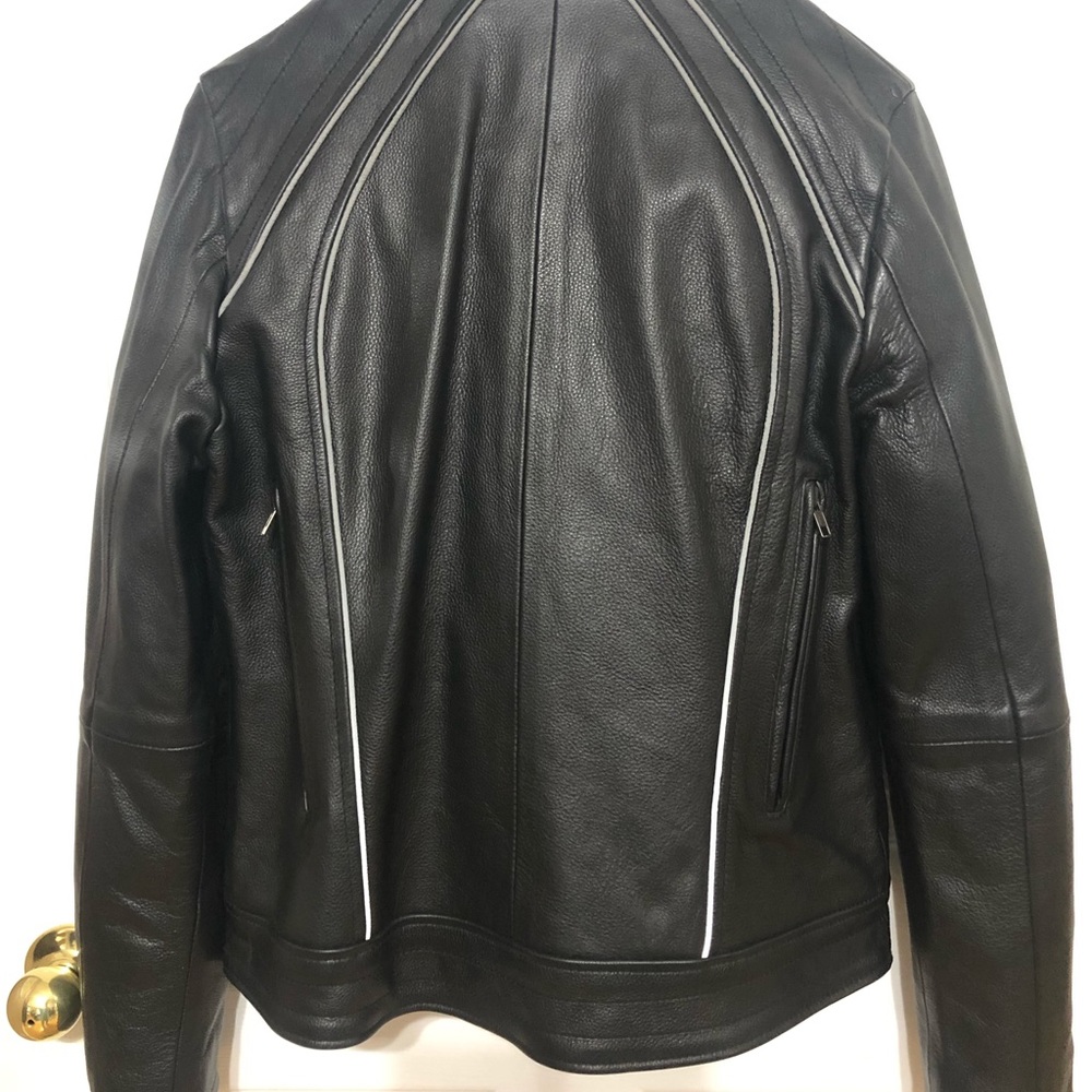 Leather Motorcycle Riding Jacket - Picture 2 of 12